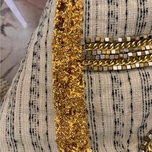 Gold and Cream Sequin dress